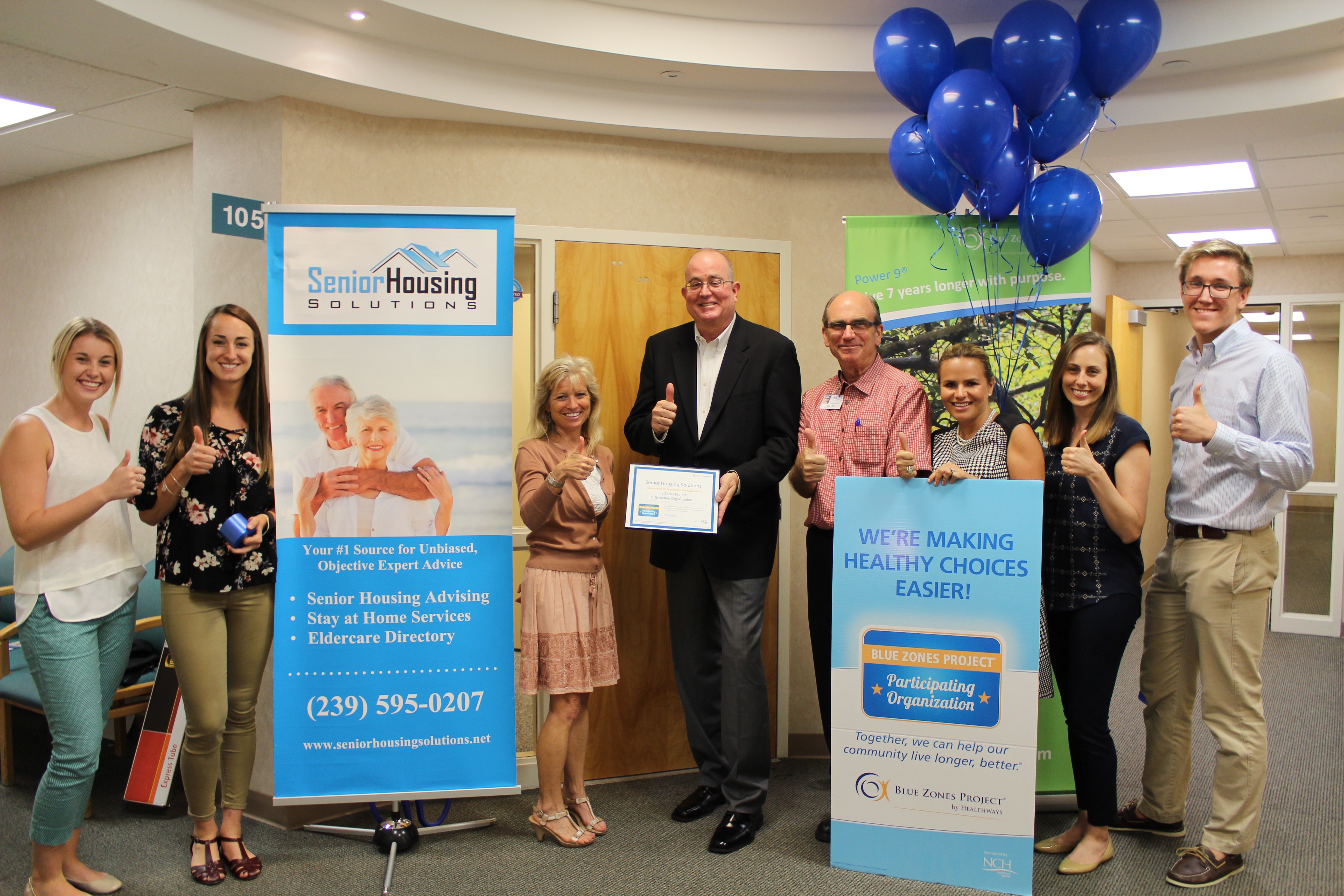 Blue Zones Project recognizes Senior Housing Solutions