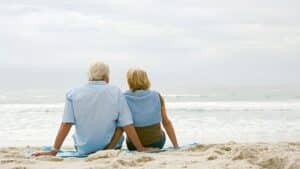Senior couple enjoying retirement together in Naples, Florida.